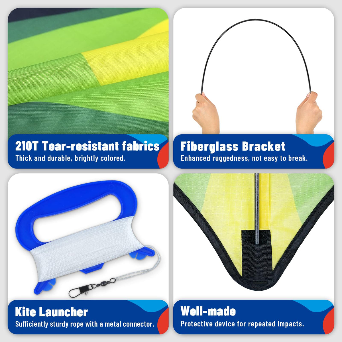 SGftre delta kite set uses durable materials for outdoor fun