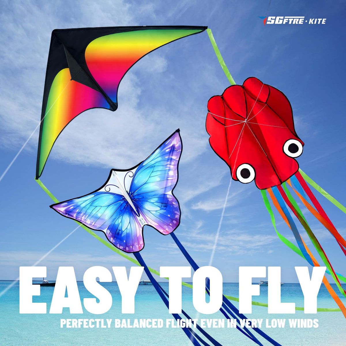 SGftre octopus kite set for versatile outdoor adventures