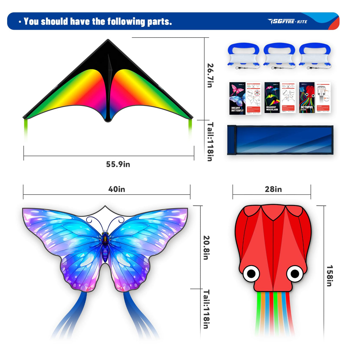 SGftre octopus kite bright and eye-catching for windy beach days