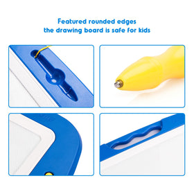 SGILE curved pen tip supports tiny hands while drawing.