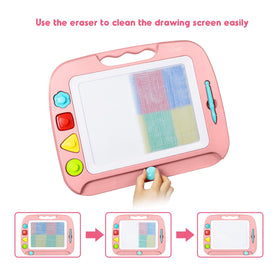 SGILE drawing board made of safe ABS/PS materials with rounded edges.