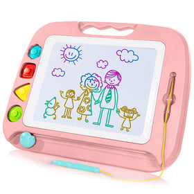 SGILE toddler drawing board with a large 16x13 inch surface for expansive doodling.