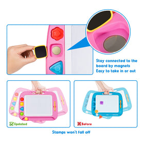 Ideal gift for preschoolers to practice letters and arithmetic through doodling.