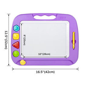 SGILE drawing board stamps magnetized stay attached during play for mess free creativity