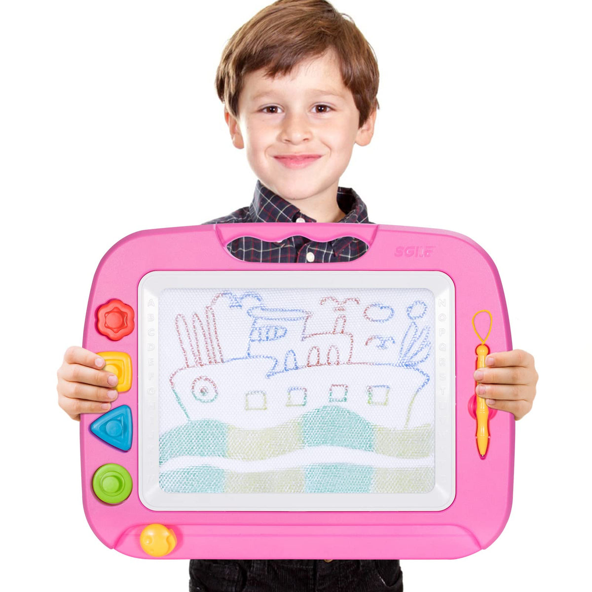 Lightweight and portable for car trips and classroom activities.