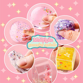 Shaguanchang Nano Tape Bubble Kit glitter packs add sparkle