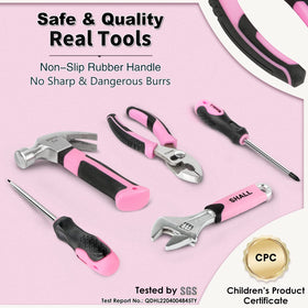SHALL kid-sized tools laid out for small hands and easy handling.