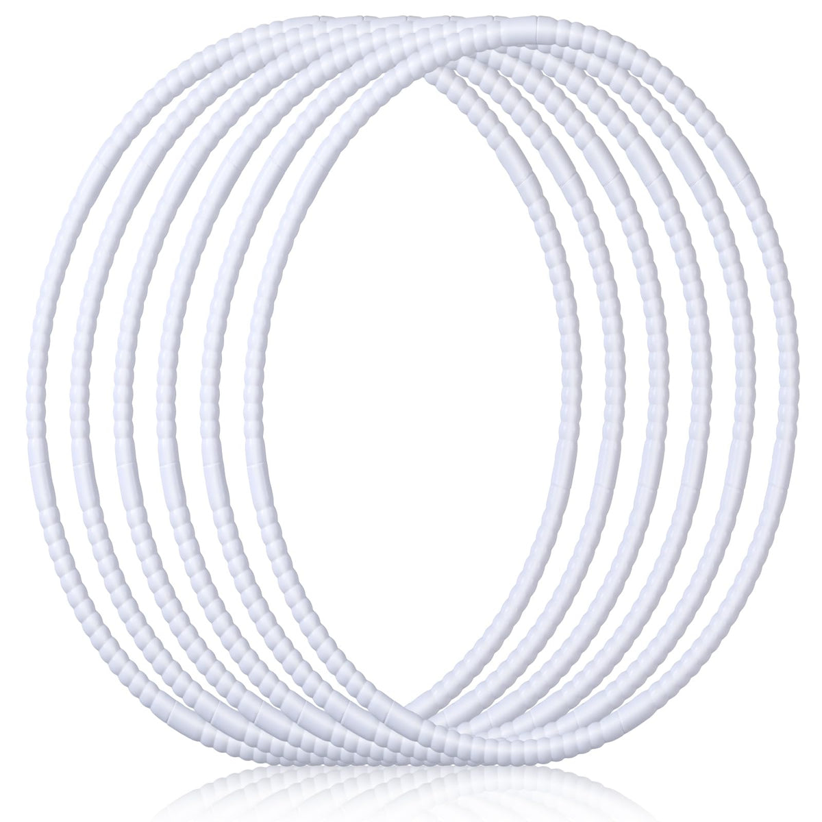 Shappy six-piece exercise hoop set assembled for durable indoor and outdoor play.