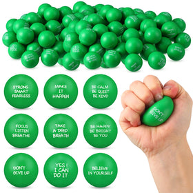 Shappy 72-pack inspirational stress balls with quotes for desk motivation and focus.