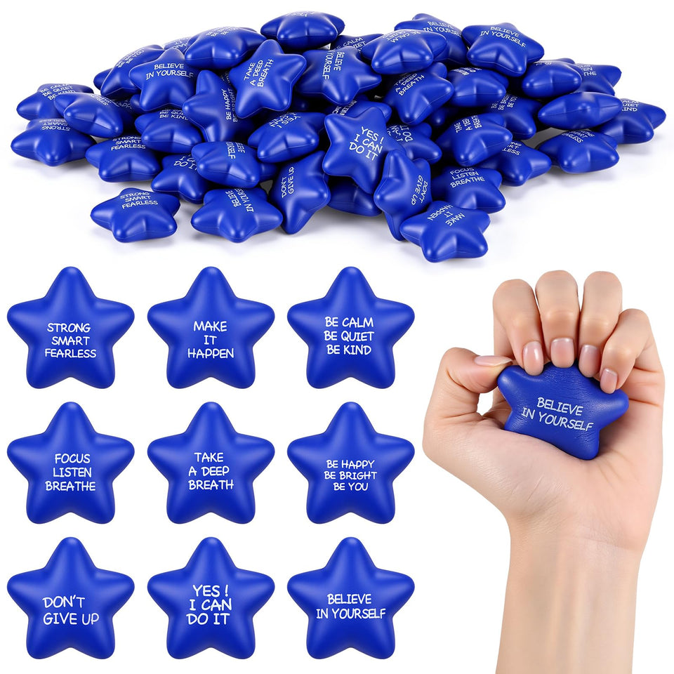 Shappy blue star stress relief ball pack for focus and calm in daily life.