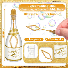 Shappy bulk 72pcs bubble wands ideal for easy party favors at large gatherings.