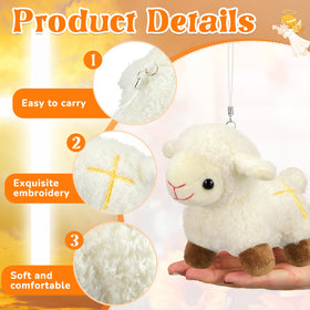 Shappy Christian gift sheep toy baptism offers a gentle keepsake.