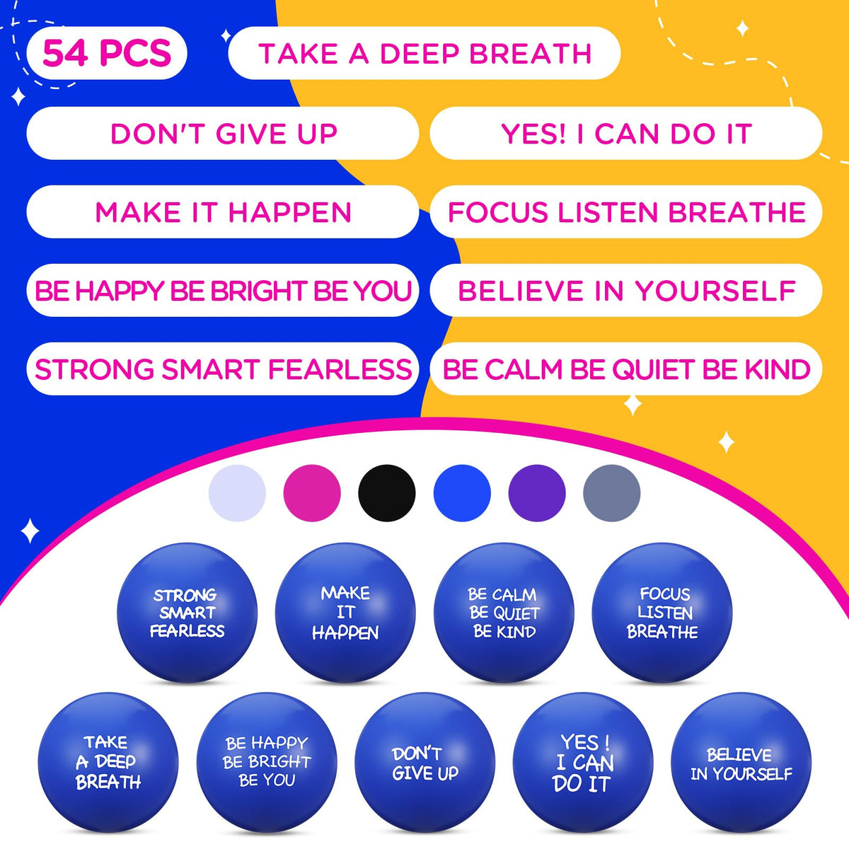 Shappy compact 4 cm diameter stress balls fit easily in one hand