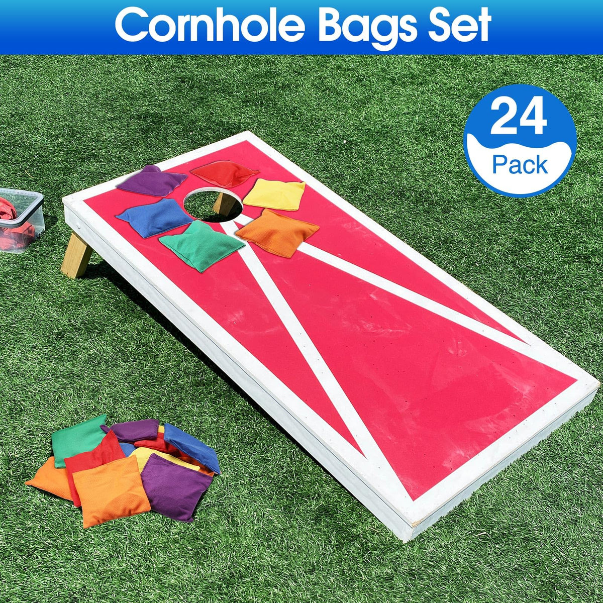 Shappy cornhole bags 6x6 inches ideal for backyard games