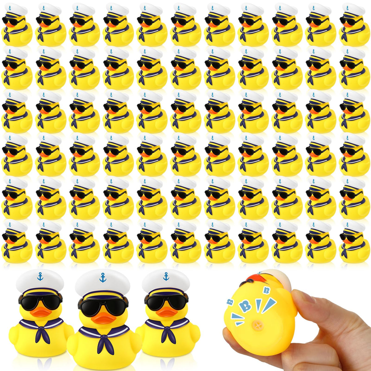 Shappy cruise duck with sunglasses for a nautical themed party favor