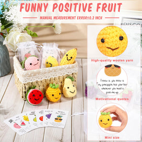 Shappy dancing bananas knitted fruit decor adds whimsy to offices