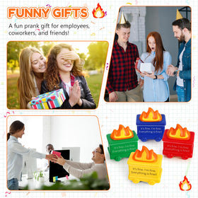 Shappy dumpster stress relief ball set front view shows playful design