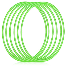 Shappy exercise hoop green 6-pack for outdoor play and training fun.