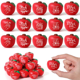 Shappy fruit stress ball apple style on desk for classroom decor