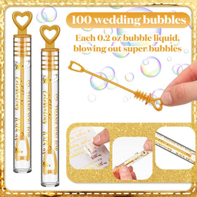 Shappy heart-design bubble wands add charm to celebrations.