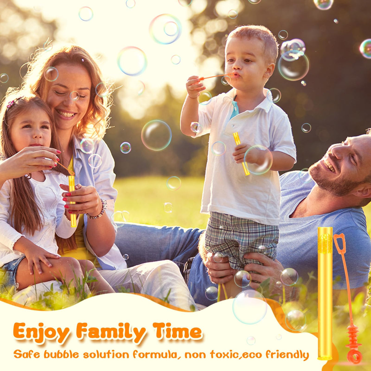 Shappy lightweight mini wands are comfortable for little hands during bubble play.