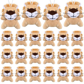 Shappy mini lion plush, 6 cm, front view, portable cuddly toy for bags