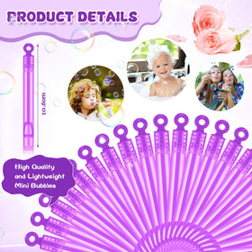 Shappy mini bubble wands close-up with rose design for colorful, sunny bubbles.
