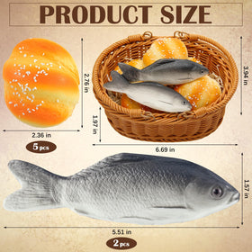 Shappy miracle loaves and fish set: two fake fish enhance interactive learning
