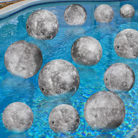 Shappy moon inflatable ball party display for thematic events and decorations.