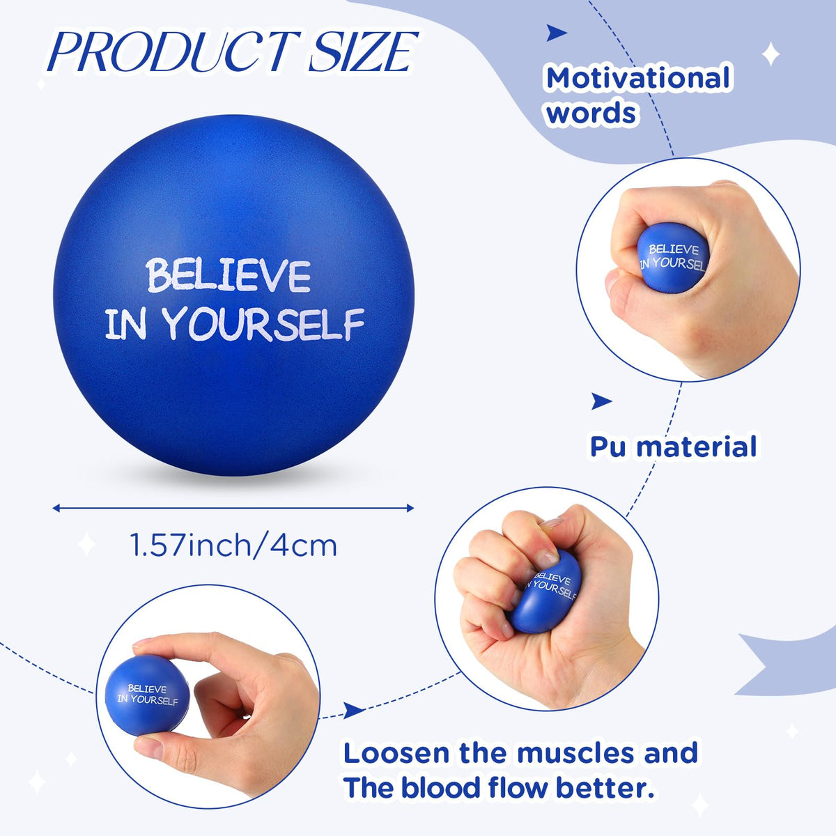 Morandi color PU stress ball by Shappy in soft hue