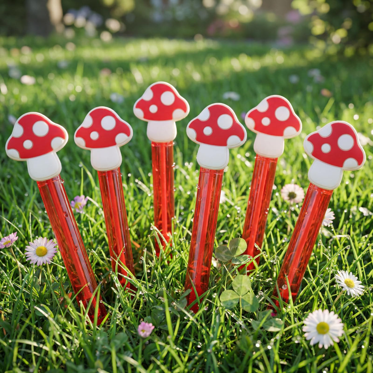 Shappy mushroom bubble wand red set, ideal for large parties and gatherings.