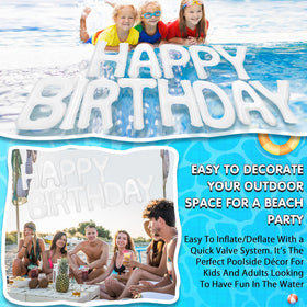 Shappy photo prop helps capture fun birthday memories at the pool or beach.