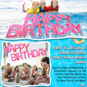 Shappy outdoor summer pool decor ready to elevate birthday celebrations