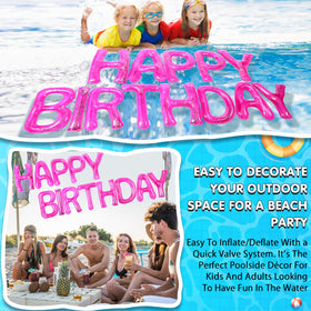 Shappy pool party backdrop decor ideal for beach and birthday gatherings