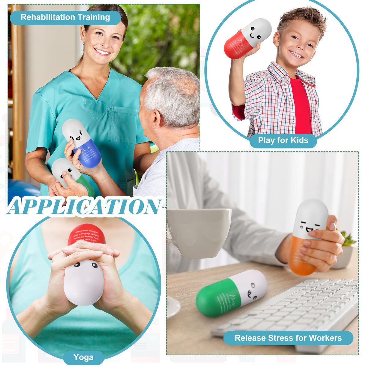 Shappy PU foam stress ball highlights durability and longevity.