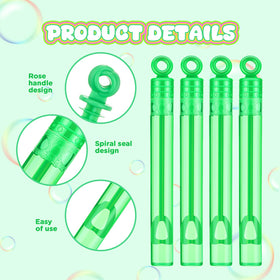 Shappy rose-design bubble wands compact size 4 x 0.5 inches for simple handling.