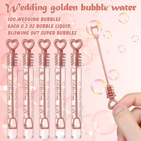 Shappy rose gold key design bubble wand for festive send-offs