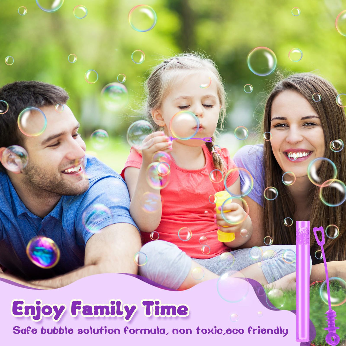Shappy safe bubble solution mini-wands highlighting safety-friendly play for children.