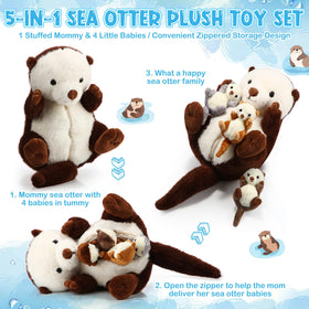 Shappy Sea Otter Baby Plush 1 ideal for group play