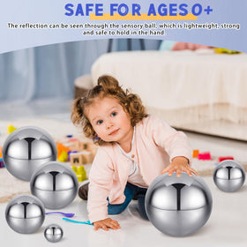 Shappy sensory balls five-point-nine-one-inch reflection suit large display and decorative setups.