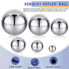 Shappy sensory balls four-point-seven-three-inch reflection invite tactile engagement and color exploration.