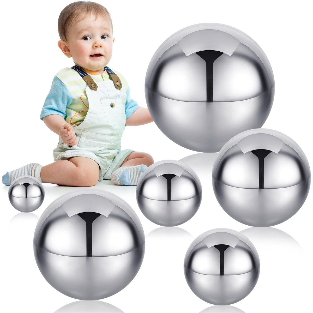 Shappy sensory balls one-point-five-inch reflection captivate attention and promote exploration for kids.