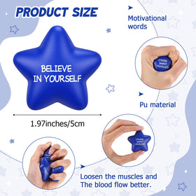 Portable Shappy star stress ball ideal for desk and bag.