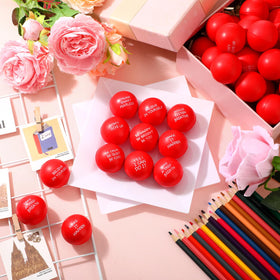 Shappy red inspirational ball collection offers quick mood lift and reminders
