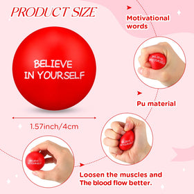 Shappy pocket-size stress ball in red, perfect for on-the-go focus
