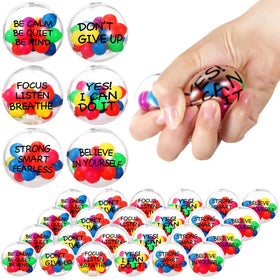 Shappy stress balls in a colorful 24-pack for easy sharing at home, work, or school