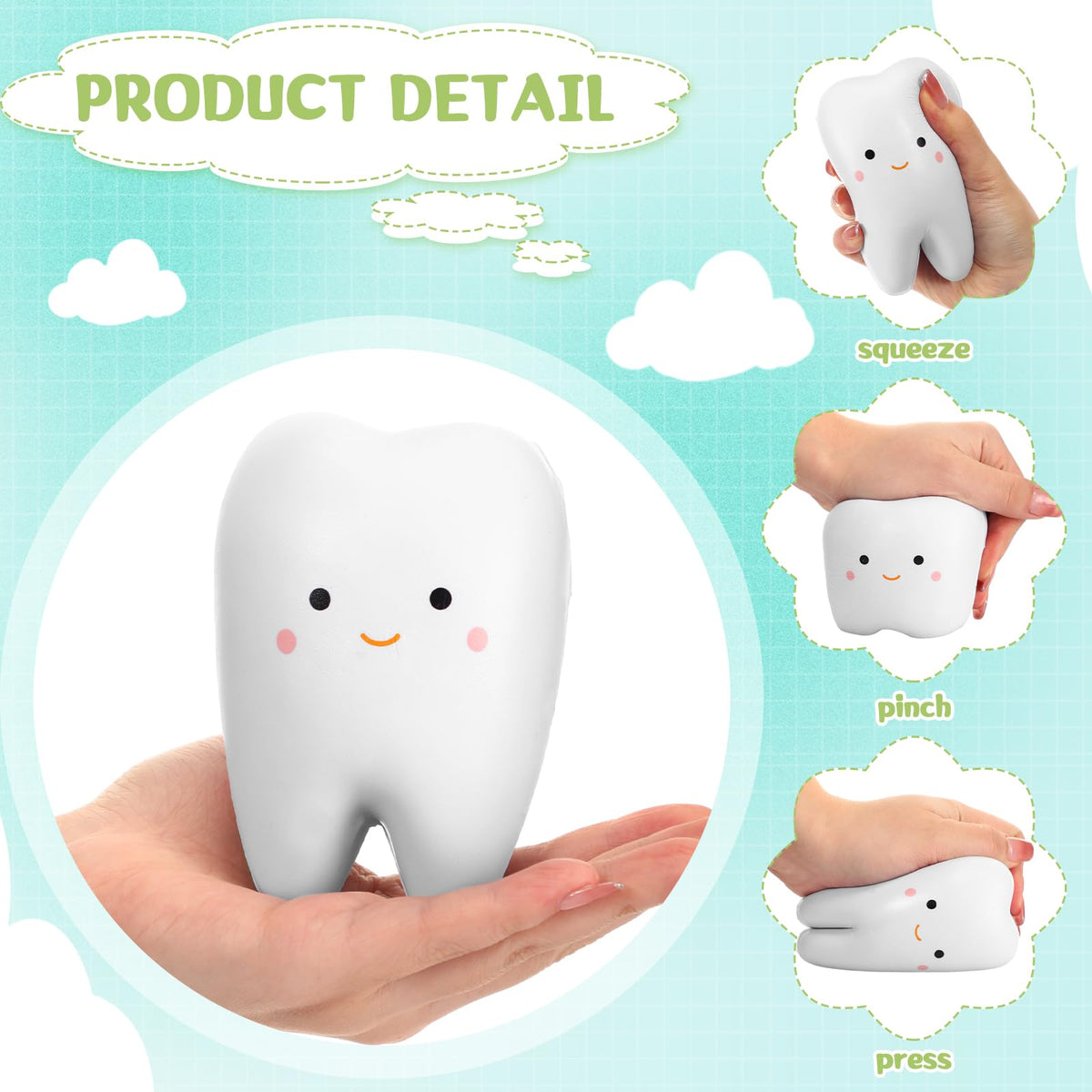 Shappy dental world gift tooth toy with kawaii design