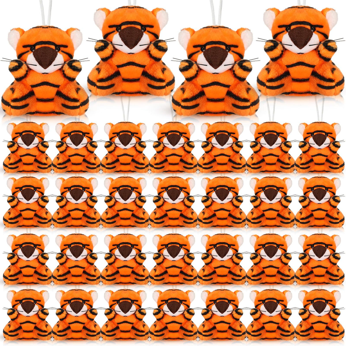 Shappy tiger mini plush 50pcs box – compact decor and gift option.