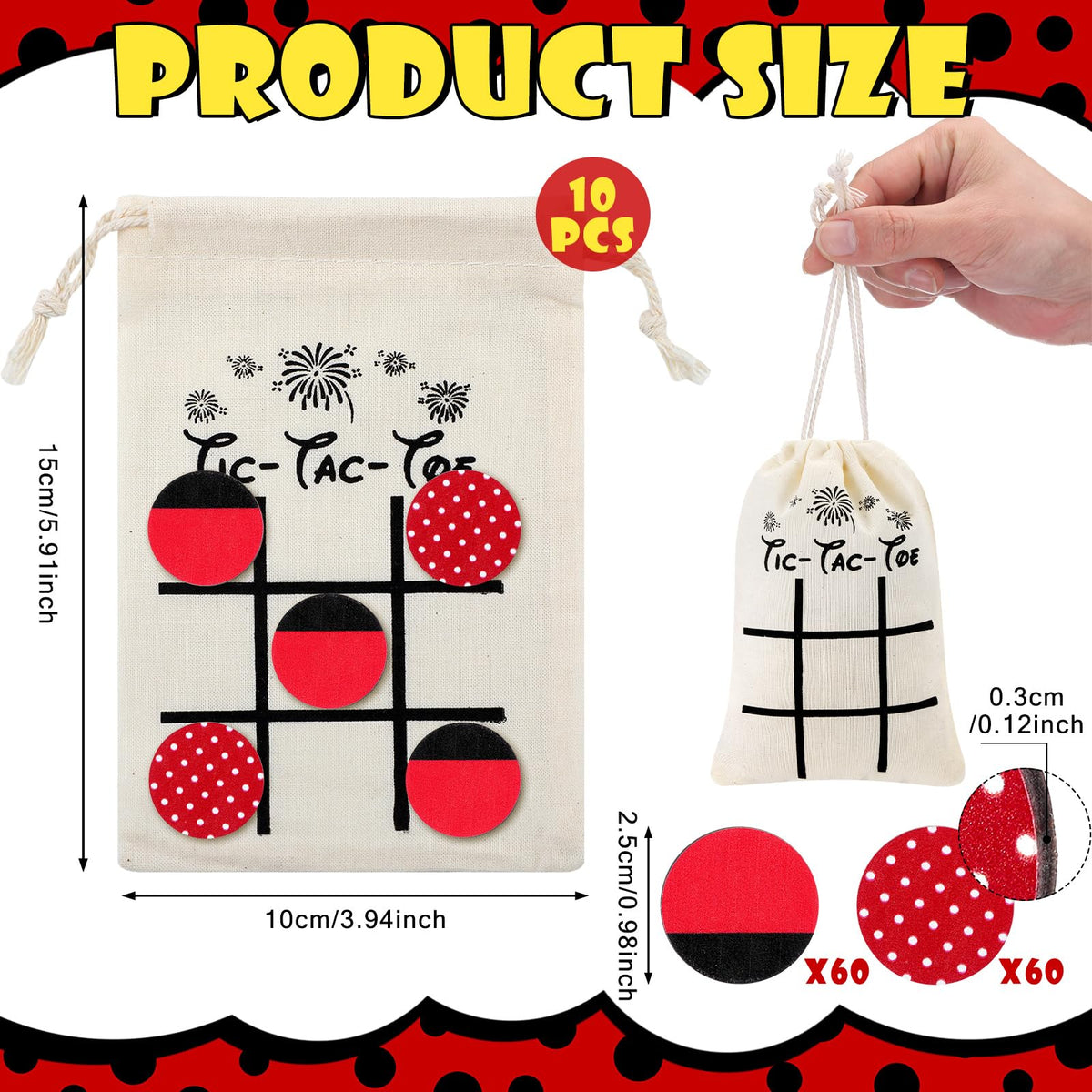 Shappy wooden game pieces provide durable, reusable tic-tac-toe tokens on travel