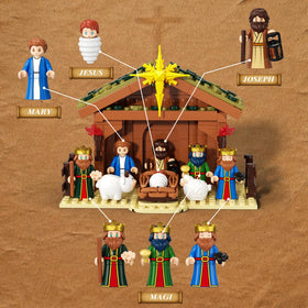 SHAREHB Baby Jesus figure piece perfect for hands-on Bible storytelling and display.